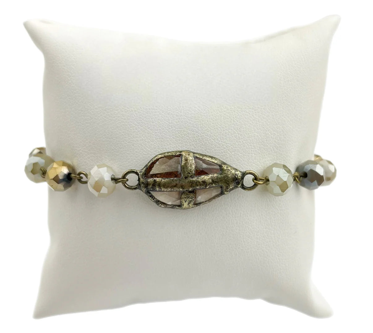 French Gilt Cross Bracelet