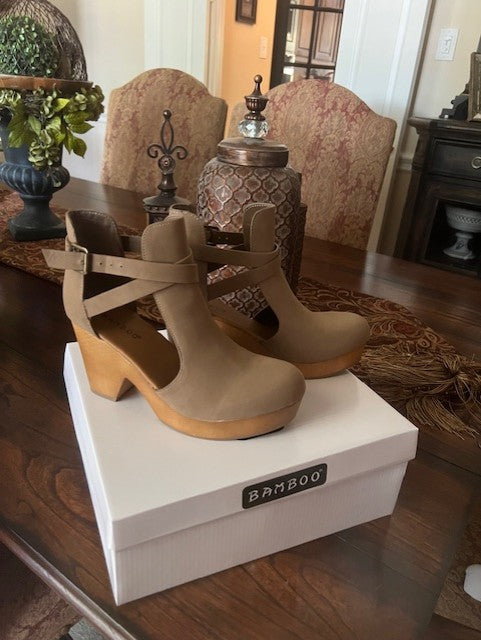 Ccocci Taupe Nubuck Clog