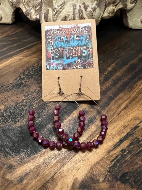 Burgundy Bliss Earrings