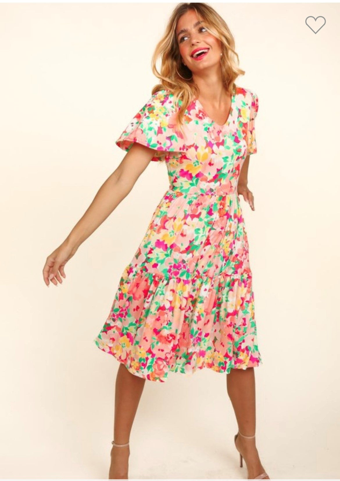Canvas of Florals Dress by Haptics