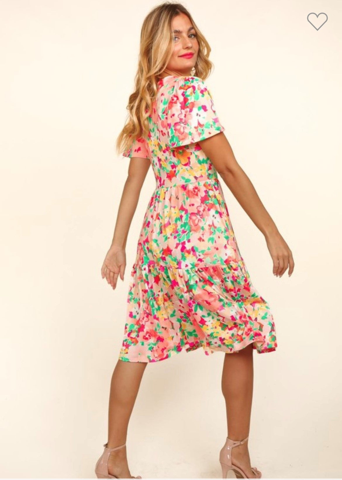 Canvas of Florals Dress by Haptics