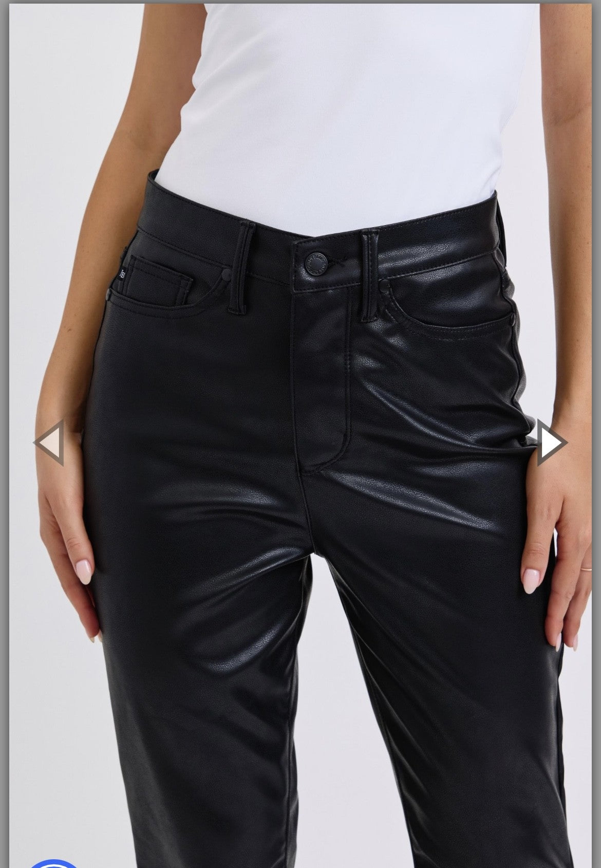 Judy Blue Black Leather Pants