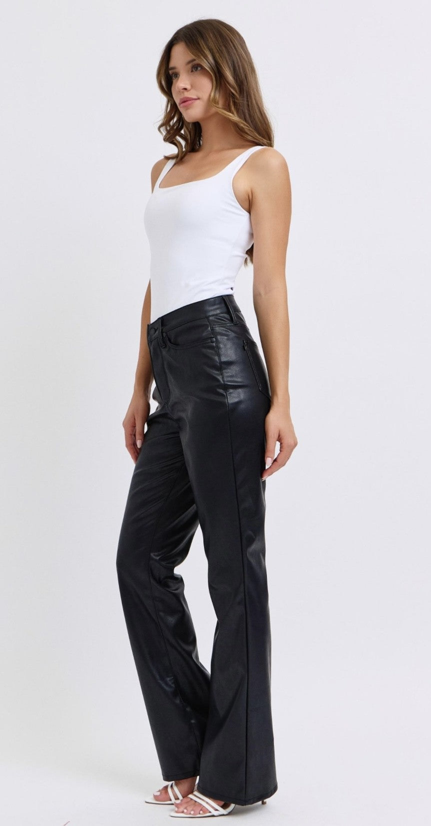 Judy Blue Black Leather Pants
