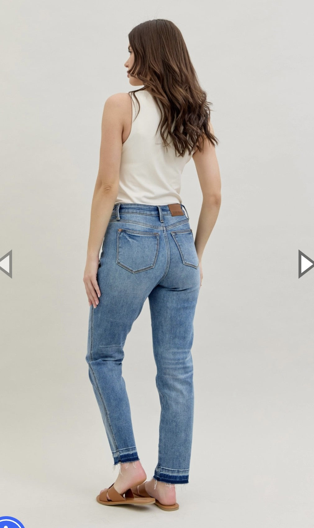 Judy Blue Midrise Magic Hem Release Jeans-JB MOST RESTOCKED JEAN!