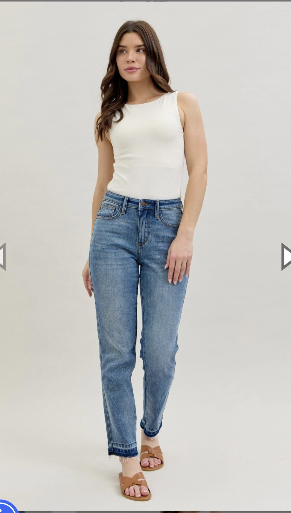 Judy Blue Midrise Magic Hem Release Jeans-JB MOST RESTOCKED JEAN!