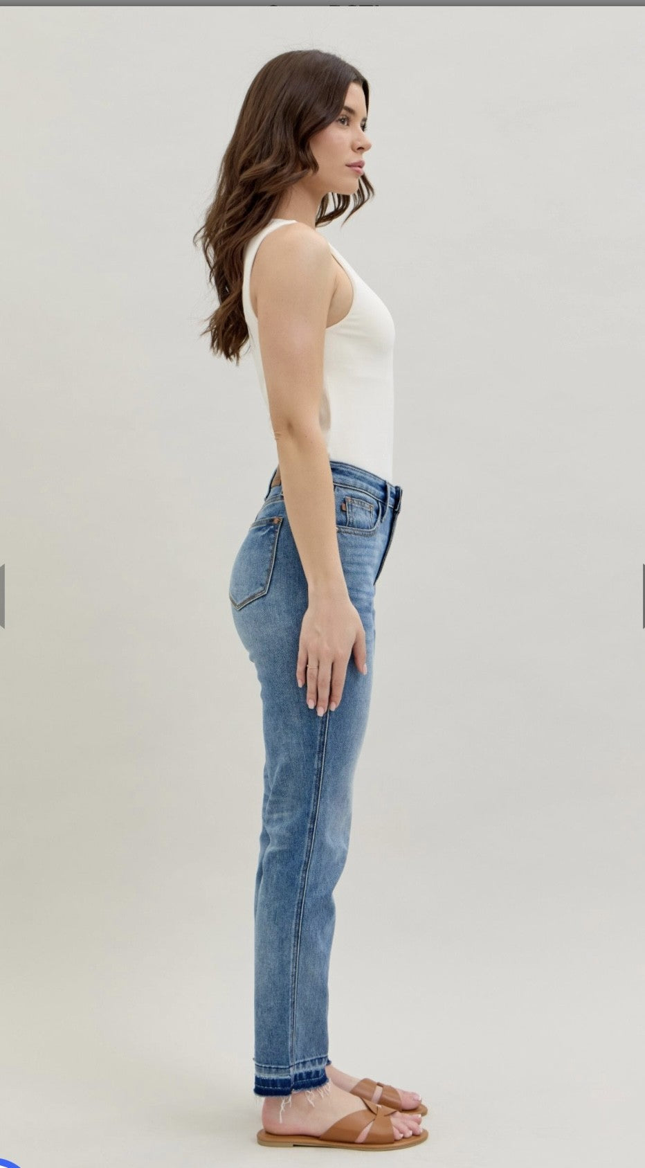 Judy Blue Midrise Magic Hem Release Jeans-JB MOST RESTOCKED JEAN!
