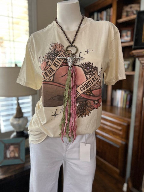 Kinda Hippie, Kinda Cowgirl T-Shirt—LAST ONE