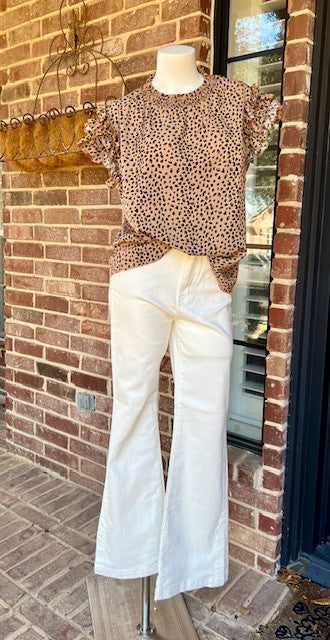 Anna Leopard Print Top