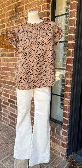 Anna Leopard Print Top