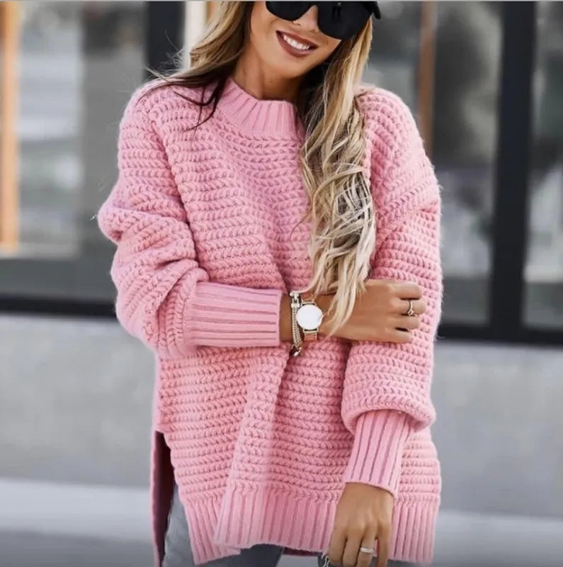 Classy in Pink Sweater