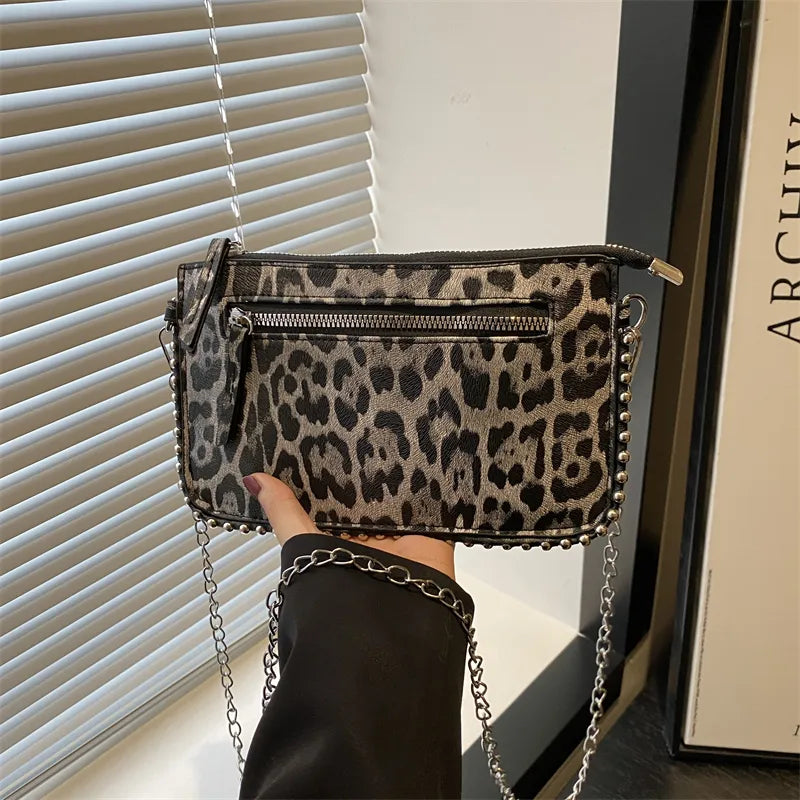 Black Leopard Small Crossbody