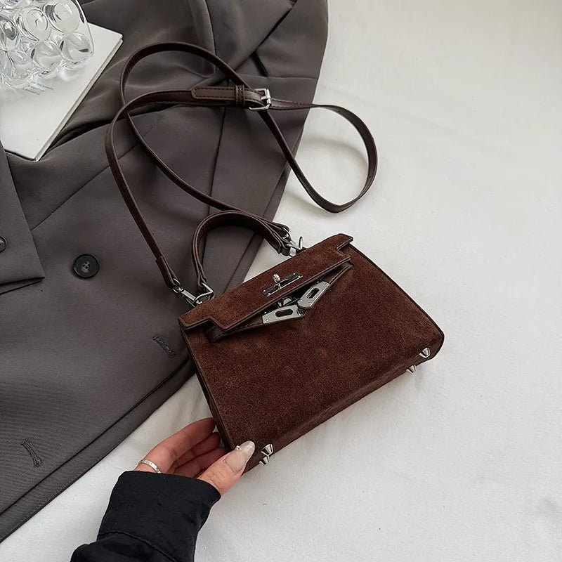Gwen Suede Crossbody Handbag