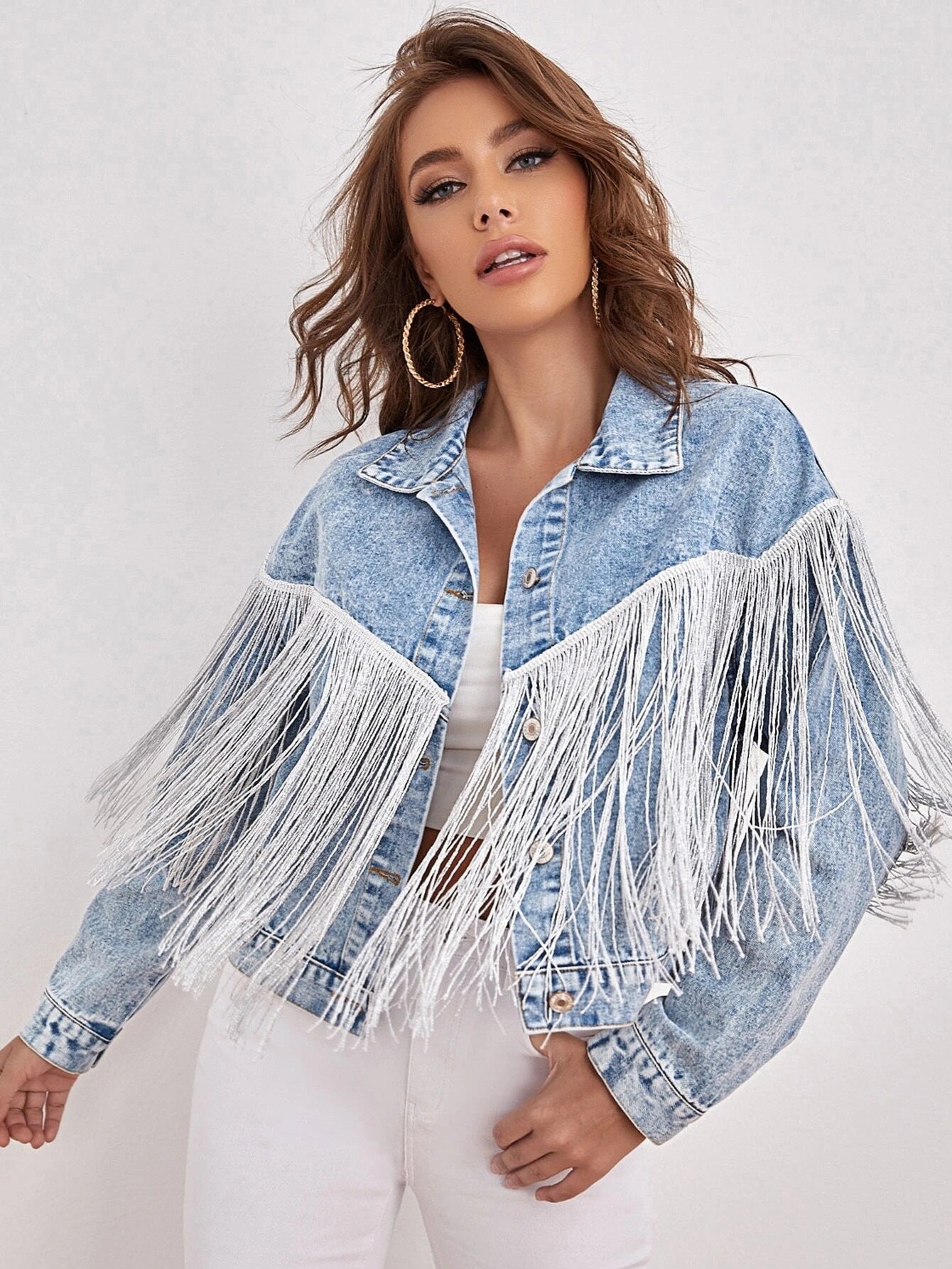 Rodeo Ready Fringe Denim Jacket
