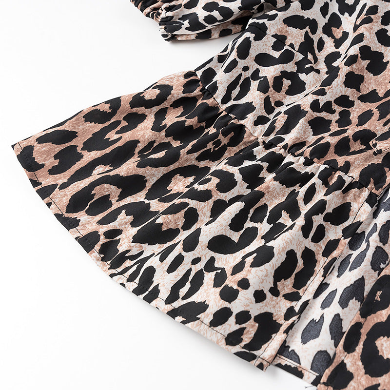 Laya Leopard Tie Front Top
