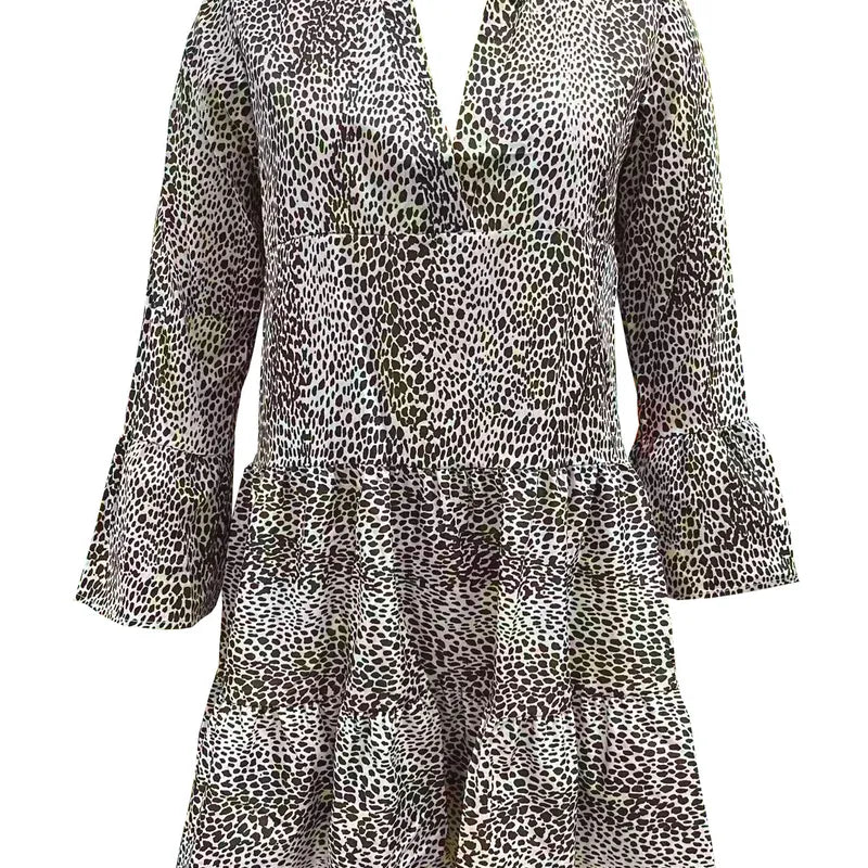 Liza Leopard Dress