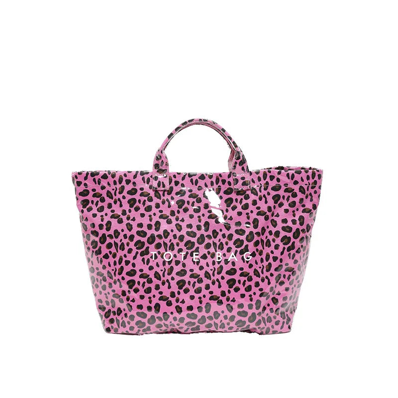 Tote Bag Pink Leopard