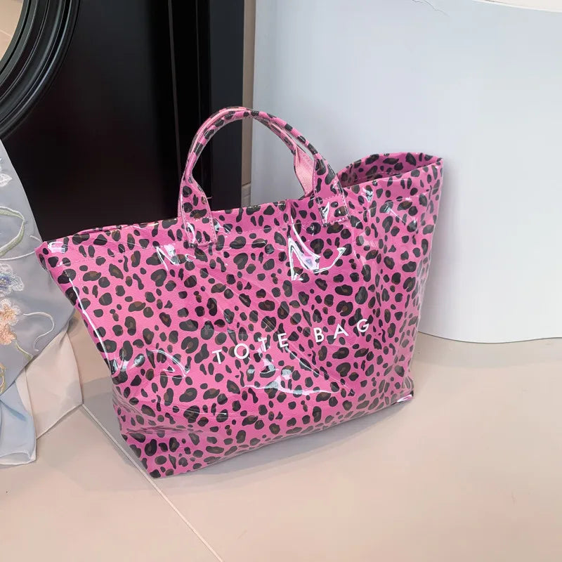 Tote Bag Pink Leopard