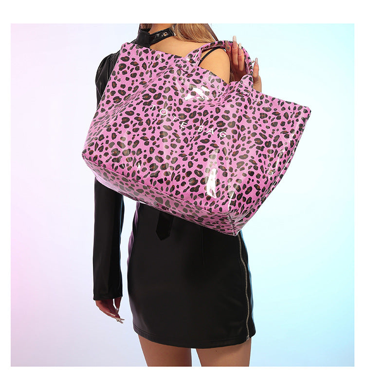 Tote Bag Pink Leopard