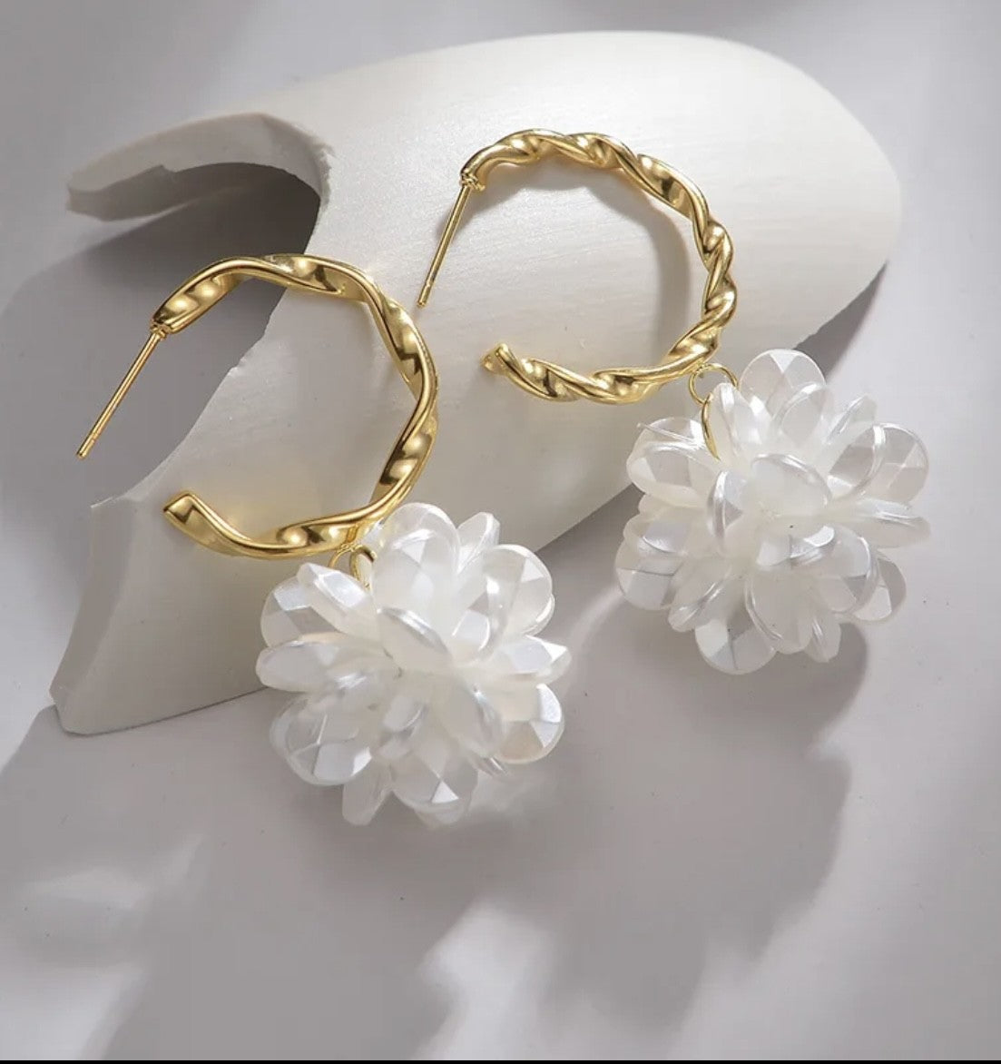 Gold and Pearl Earrings