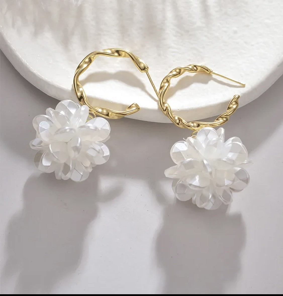 Gold and Pearl Earrings