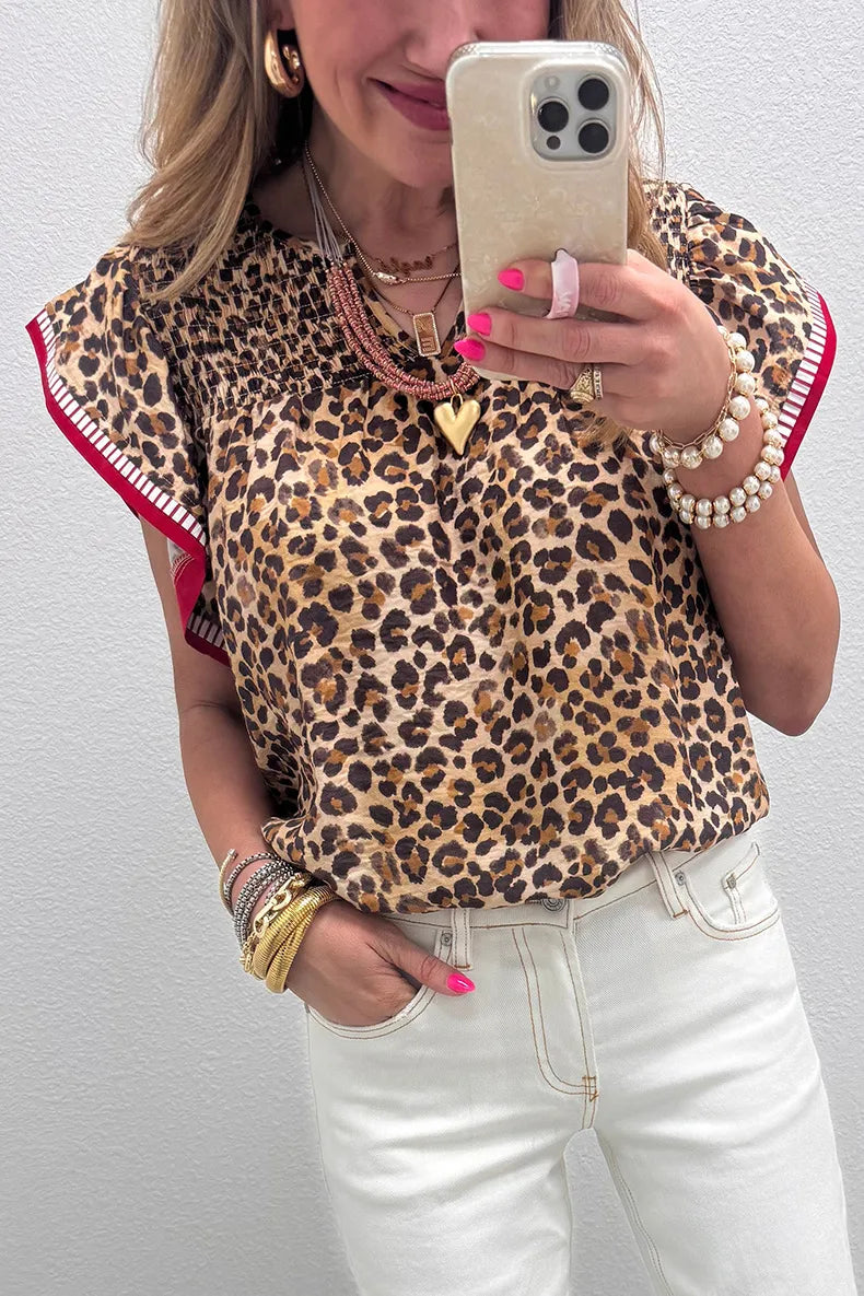 Skylar Leopard Top