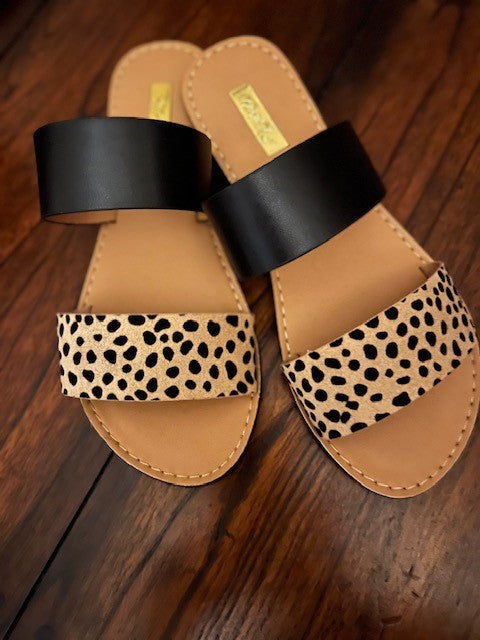 Leopard Lady Slides by Qupid-FINAL SALE