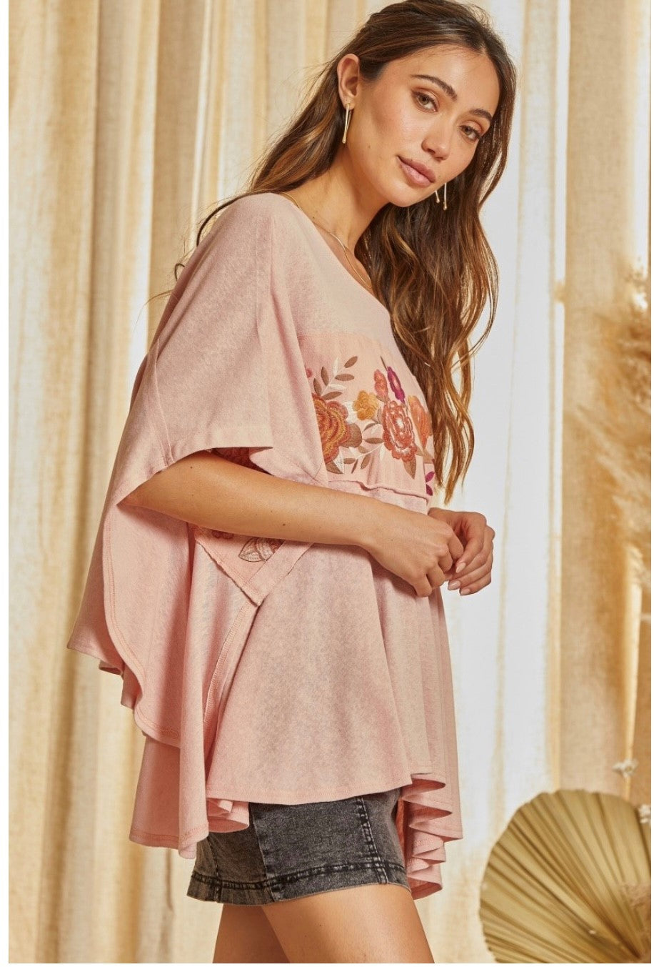 Savanna Jane Pullin' No Punches Poncho Top