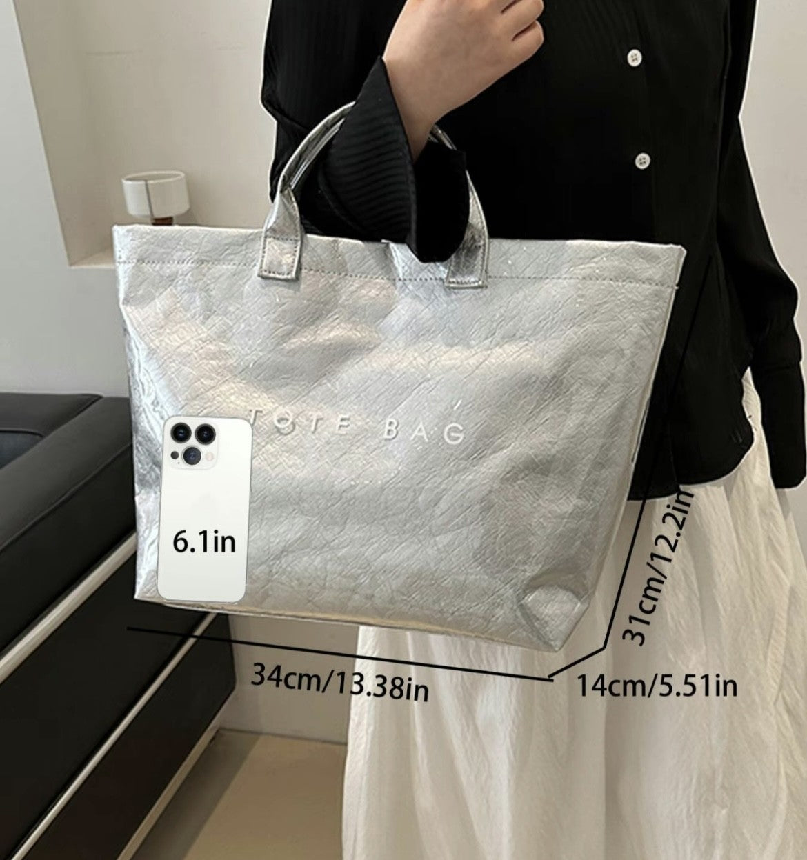 TOTE BAG-Silver