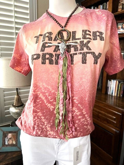 Trailer Park Pretty Acid Washed T-Shirt