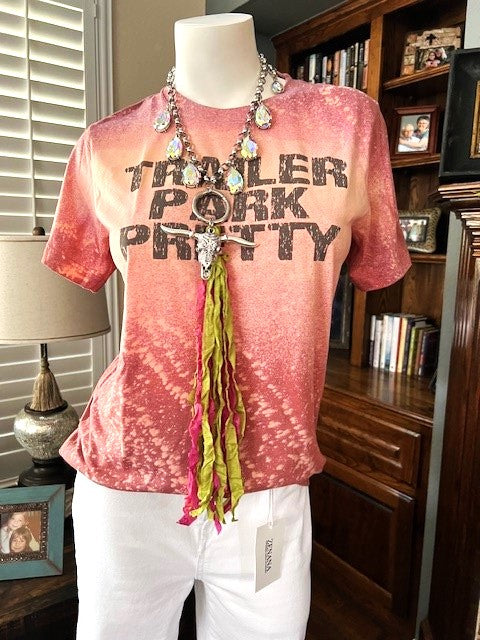 Trailer Park Pretty Acid Washed T-Shirt