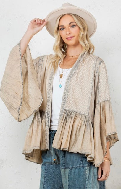 Laney in Latte Kimono