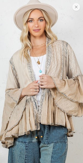 Laney in Latte Kimono