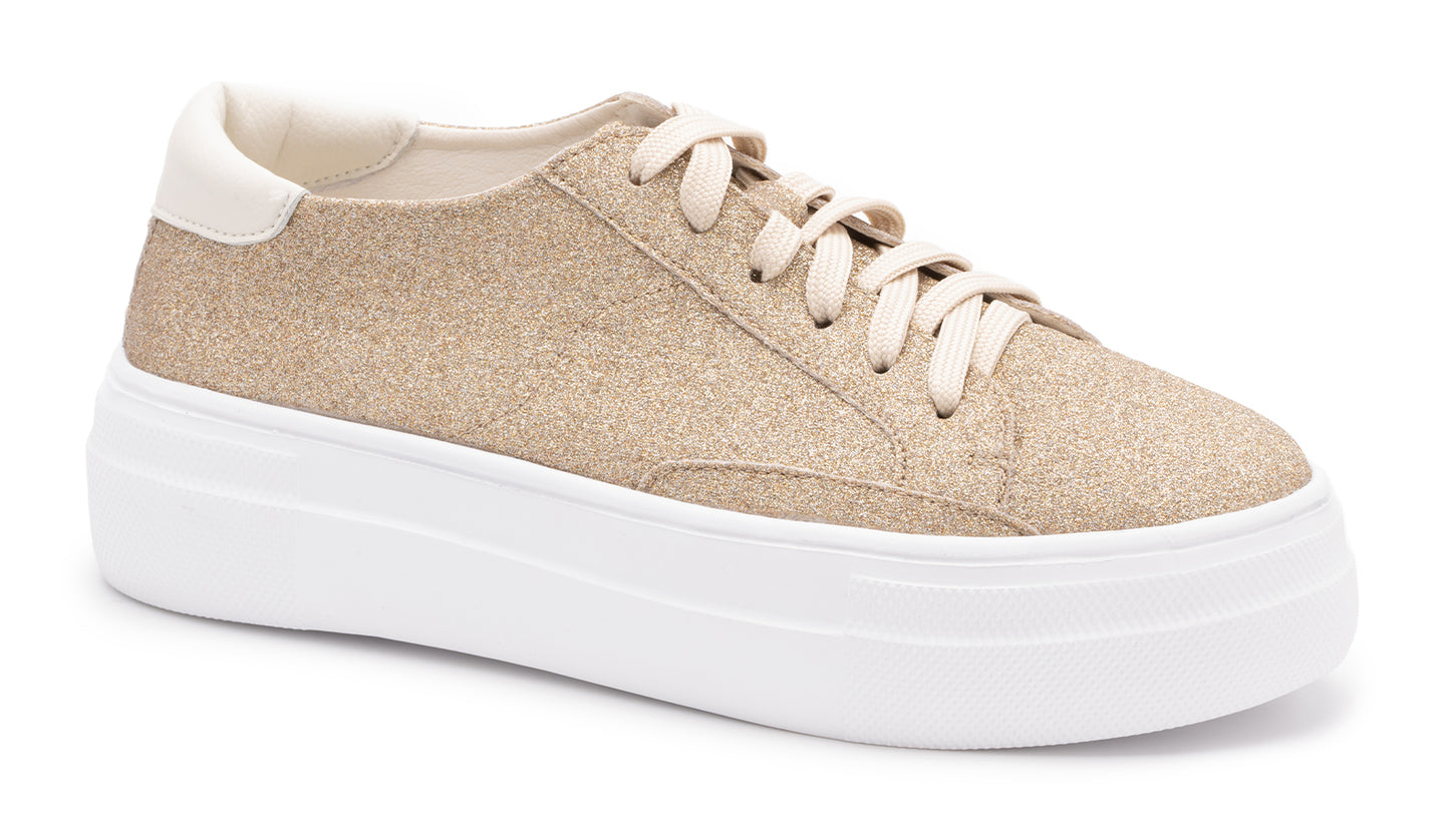 Corky's Hey Girl! Glaring Sneaker-Gold-LAST 3