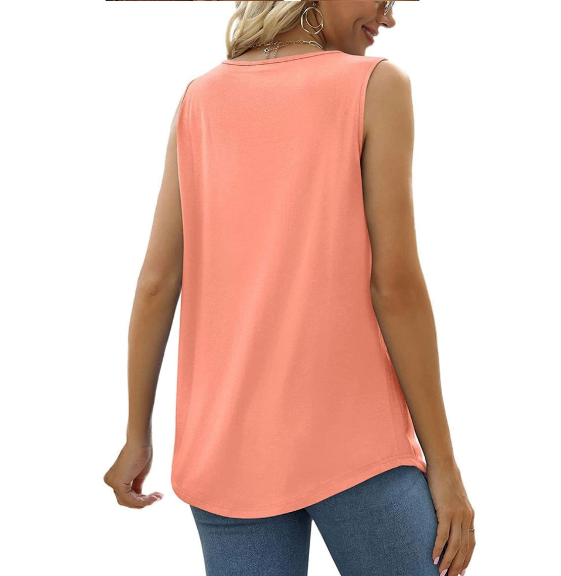 Uptown Tank-Coral--FINAL SALE