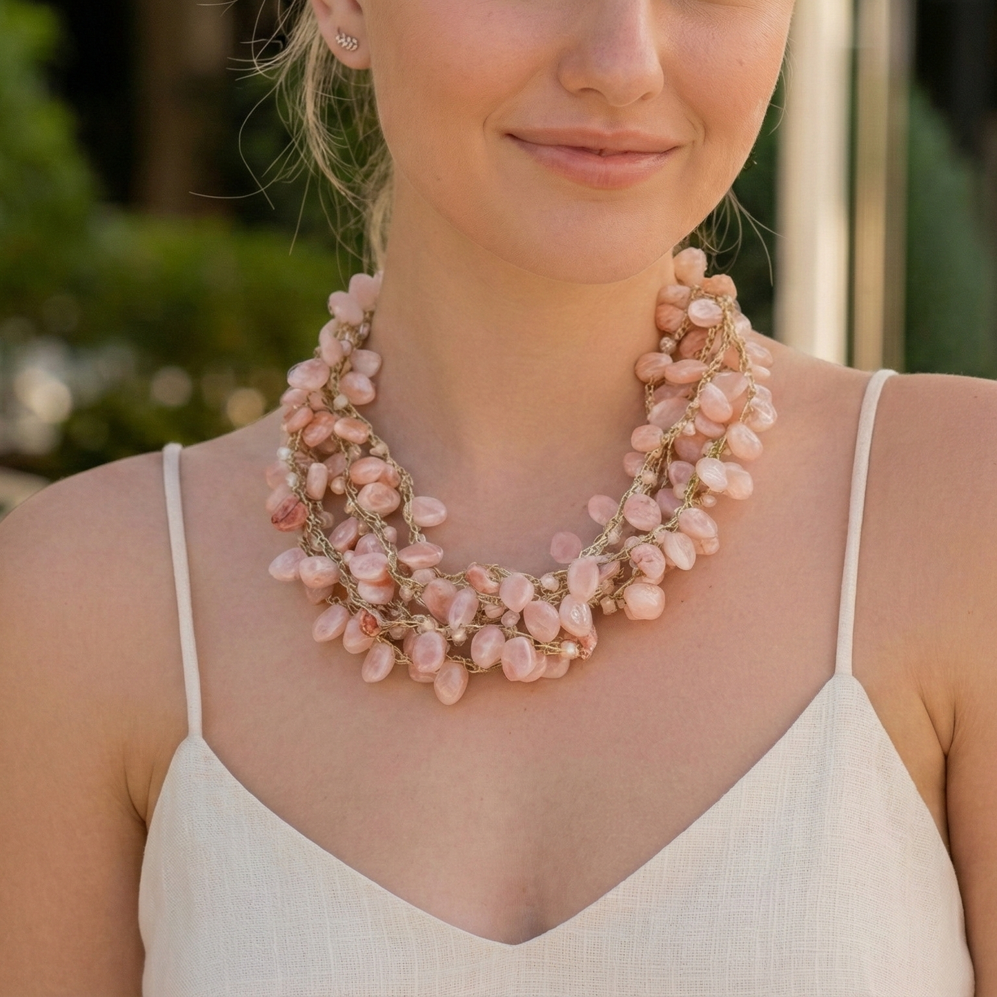 Cerise Statement Coastal Necklace