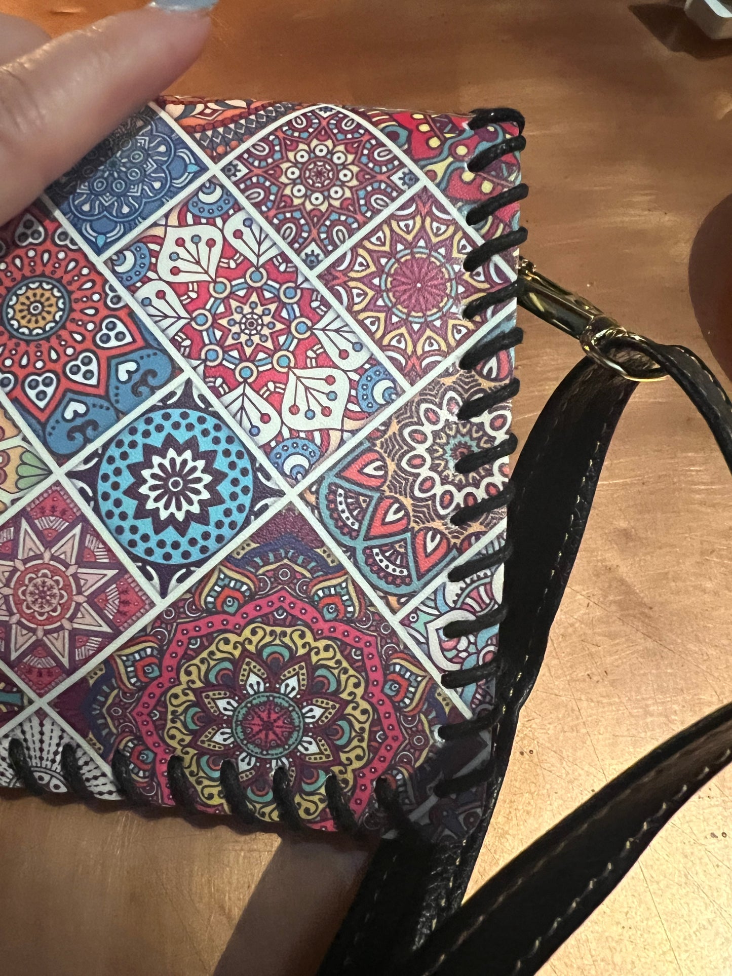 Mixed Print Boho Crossbody