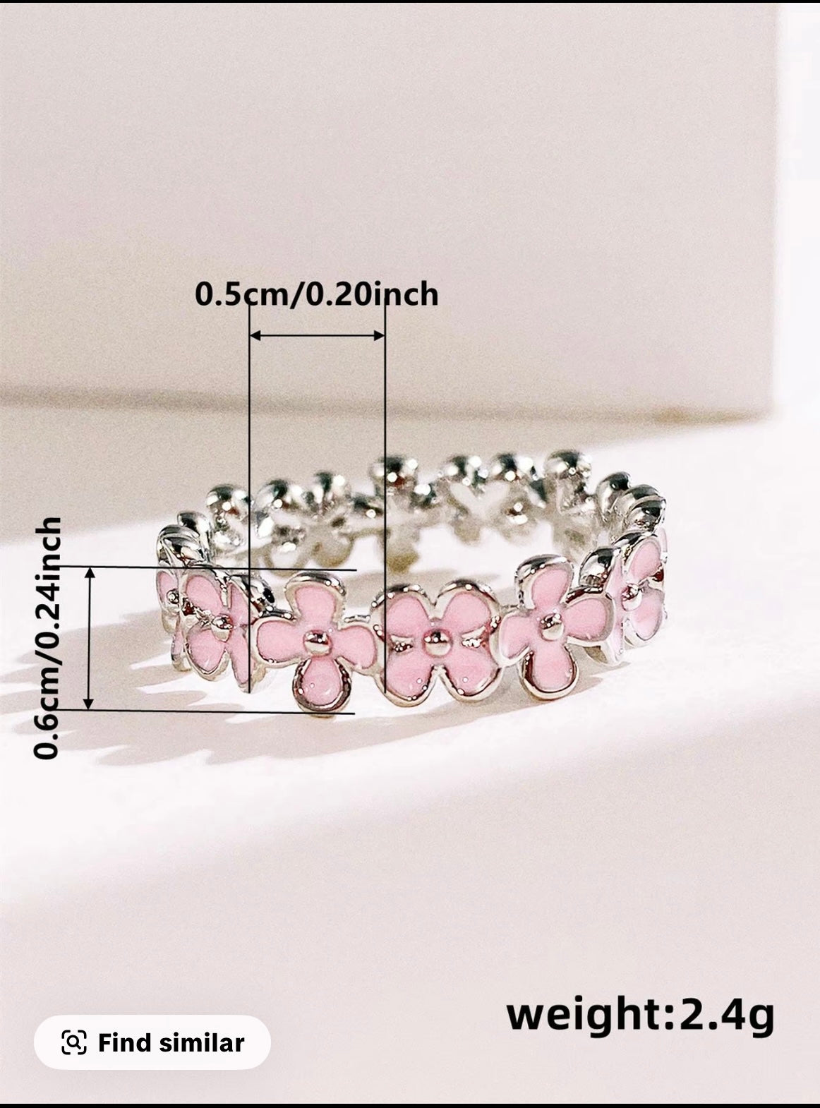 Ring of Flowers-Pink
