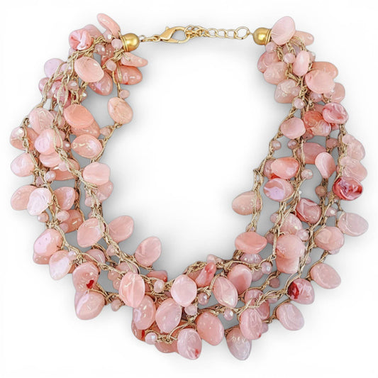 Cerise Statement Coastal Necklace