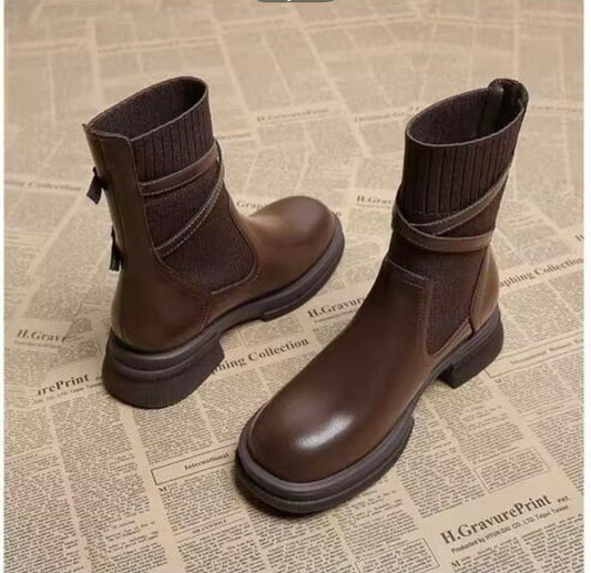 Eden English Style Boots-Brown
