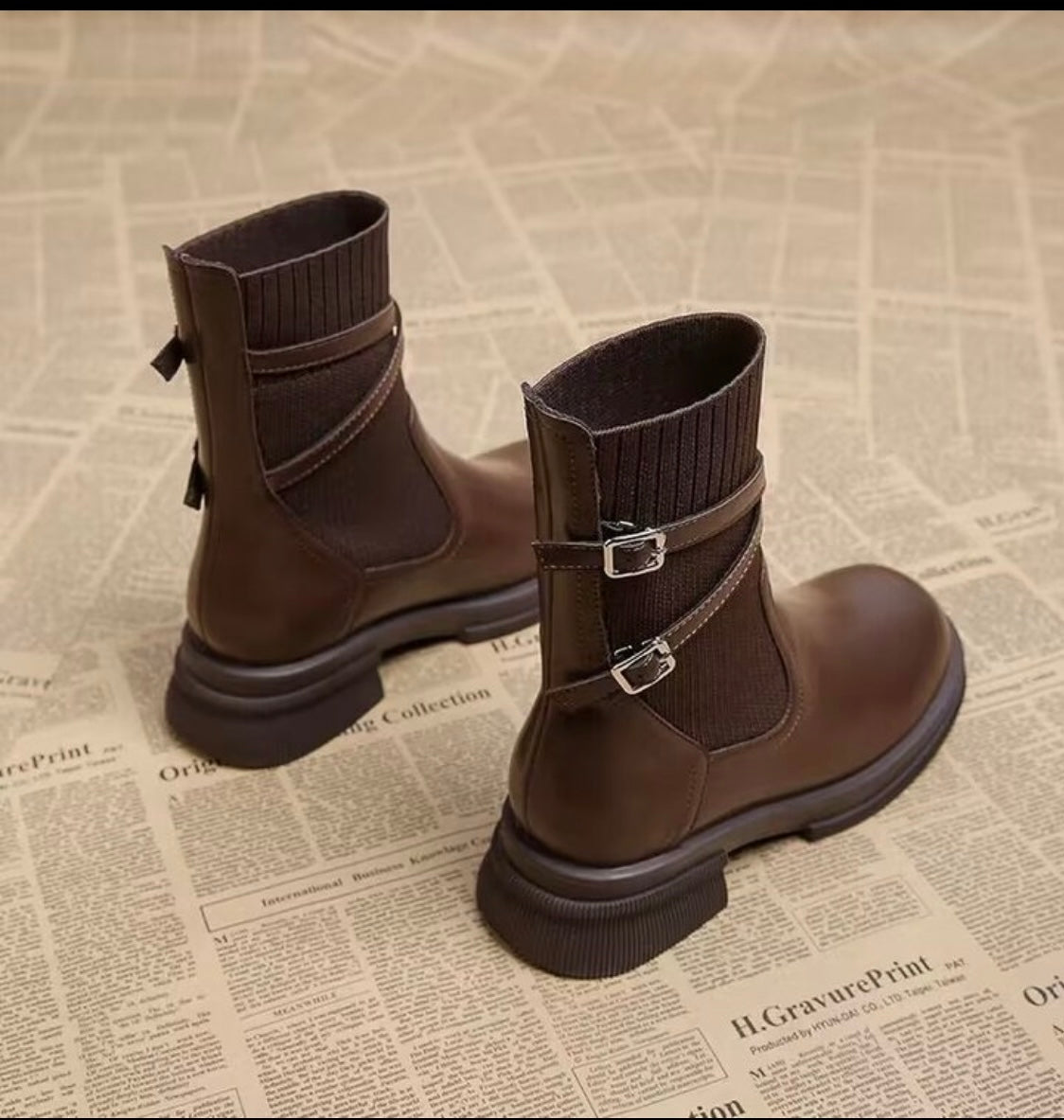 Eden English Style Boots-Brown