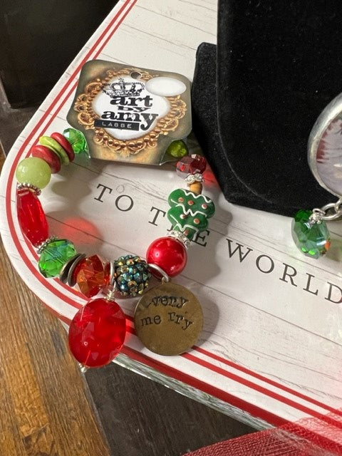 Art by Amy Very Merry Christmas Bracelet