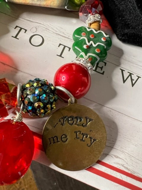 Art by Amy Very Merry Christmas Bracelet