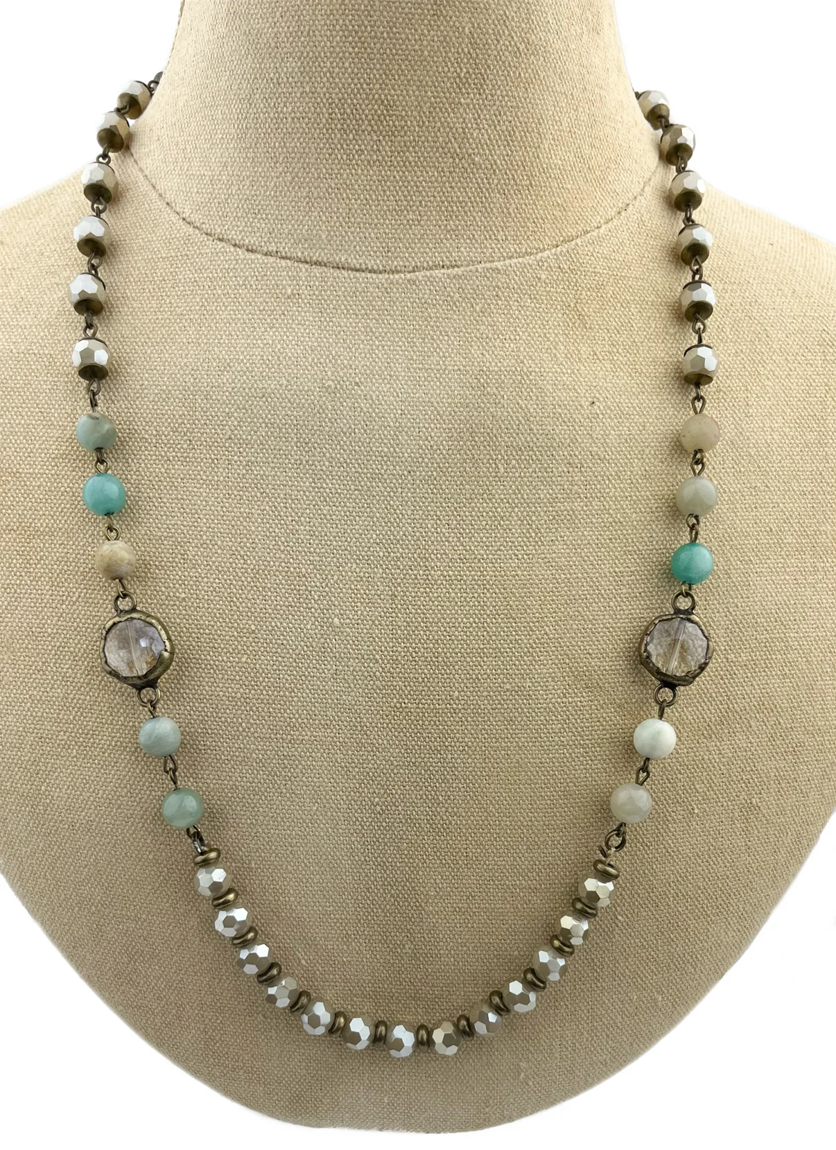 Amazonite and Ivory Necklace