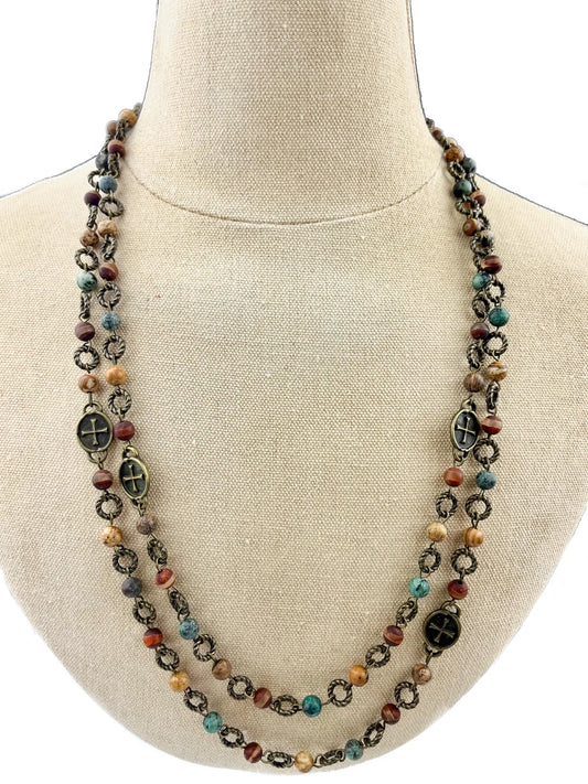 Savanna Jasper 38" Necklace