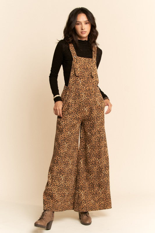 On the Wild Side Leopard Overalls