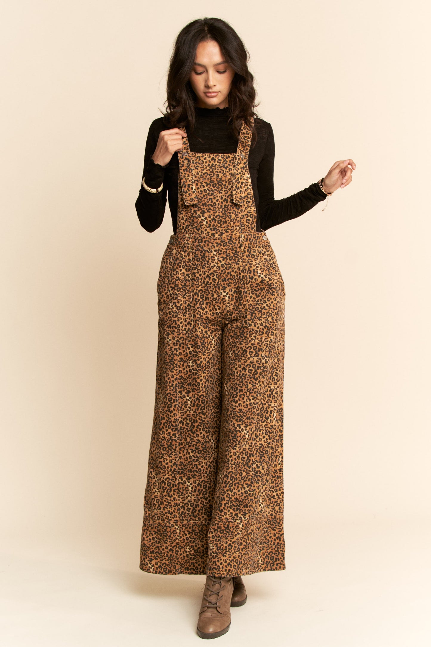 On the Wild Side Leopard Overalls