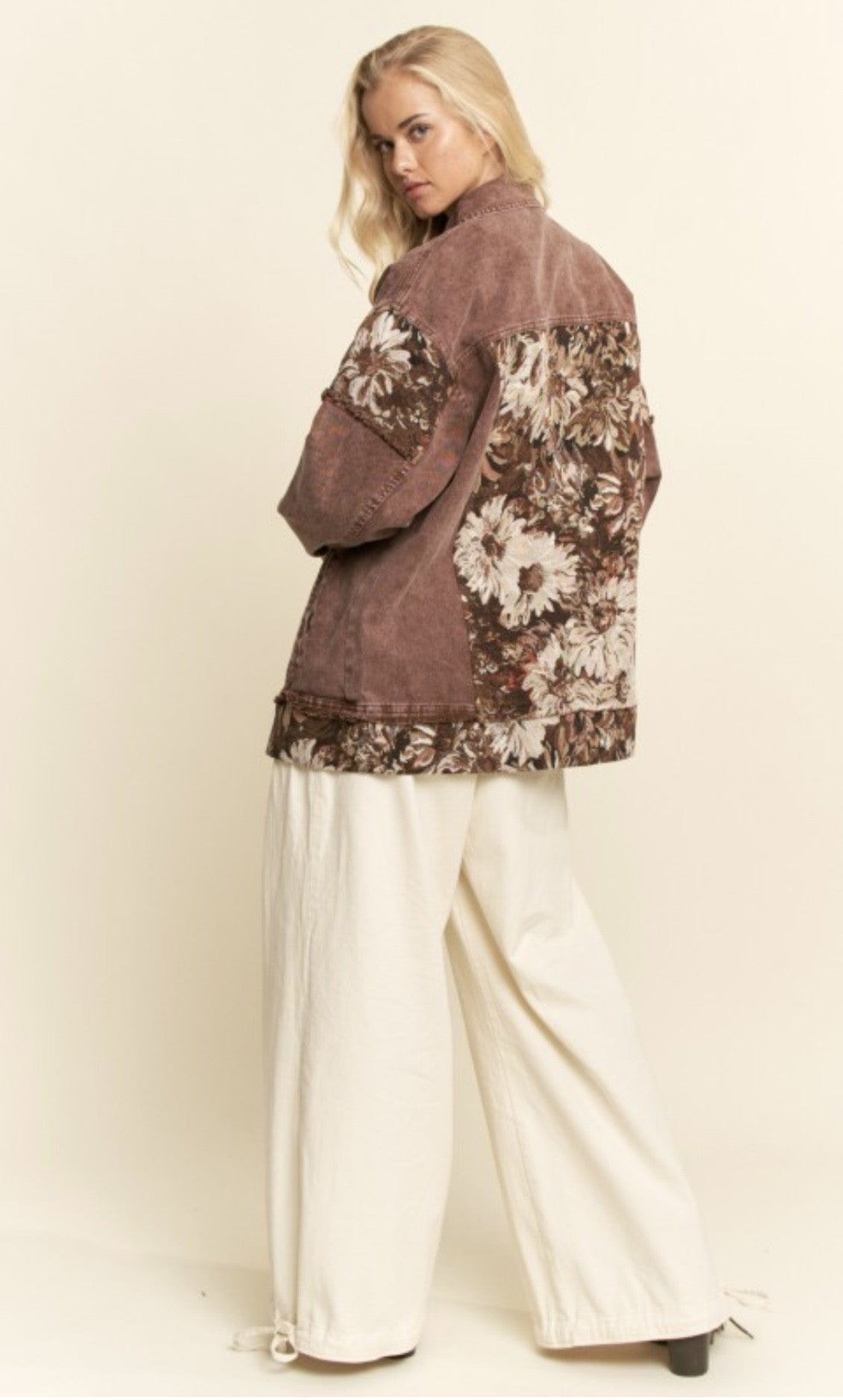 Ophelia Brown Floral Jacket by Dani & Davi