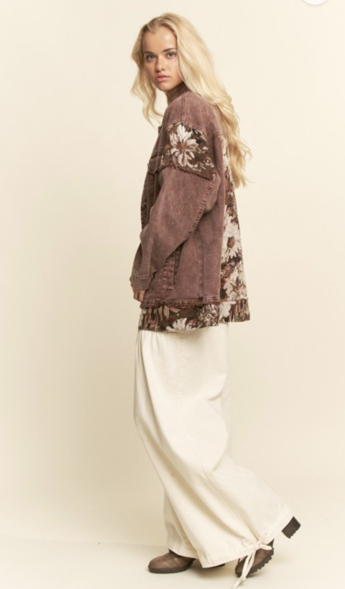 Ophelia Brown Floral Jacket by Dani & Davi