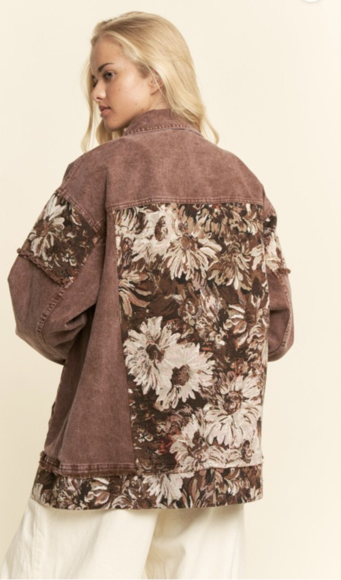Ophelia Brown Floral Jacket by Dani & Davi