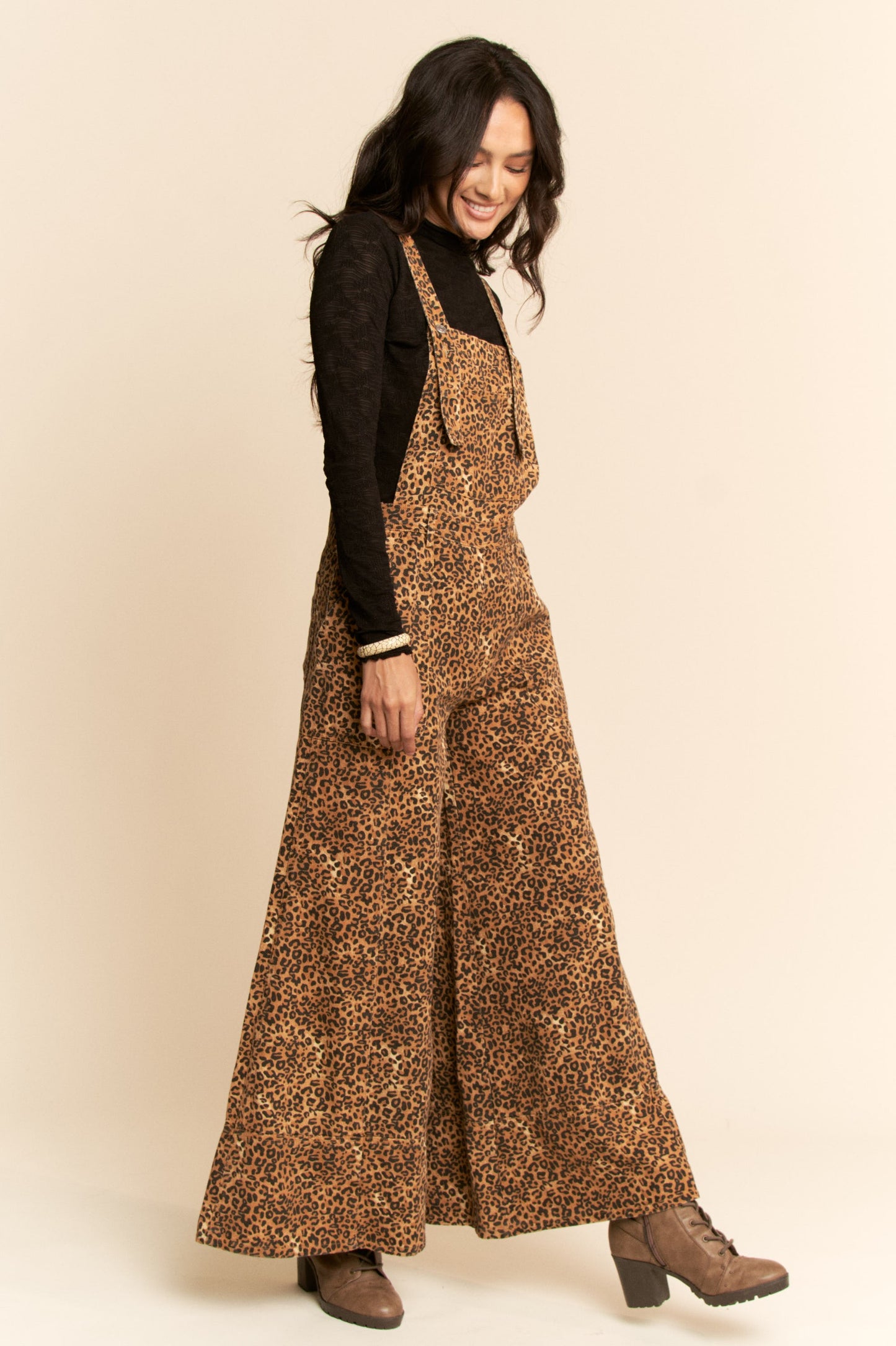 On the Wild Side Leopard Overalls